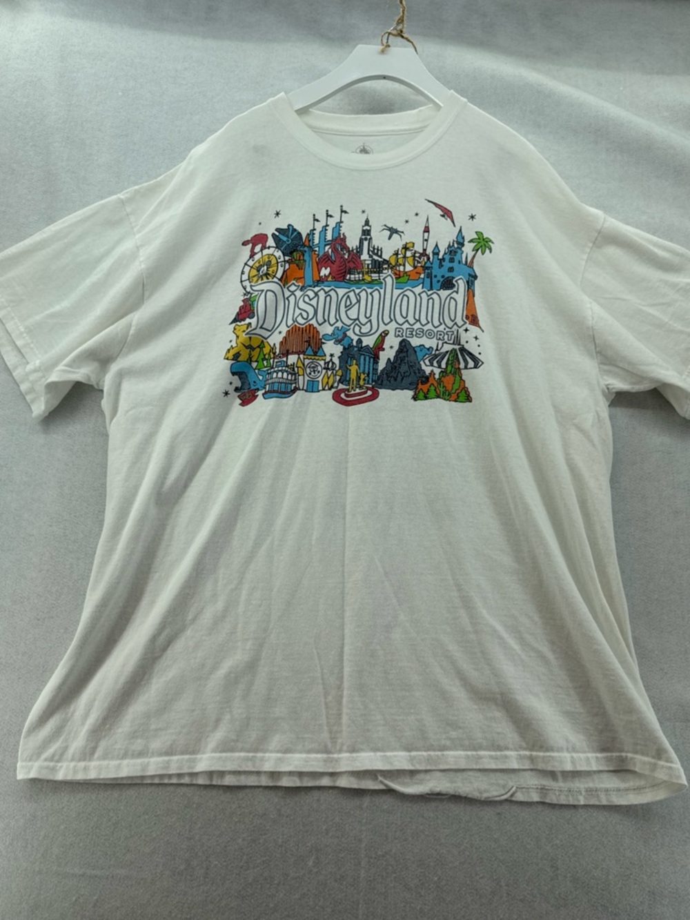 Men’s Disneyland Resort Attraction Opening Day Short Sleeve T-shirt White 2XL